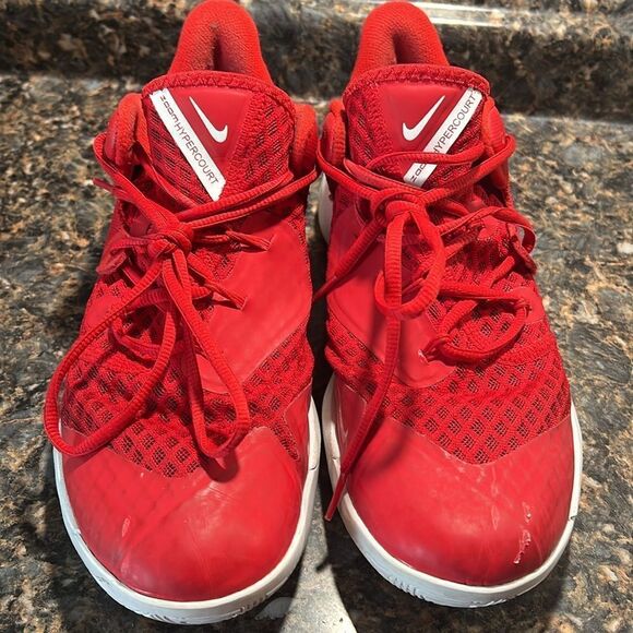 Nike  zoom Hyperspeed Court University Red/White sz 10 - Picture 6 of 15